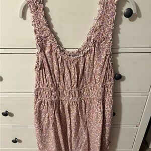 American Eagle Outfitters Pink Floral Mini Dress